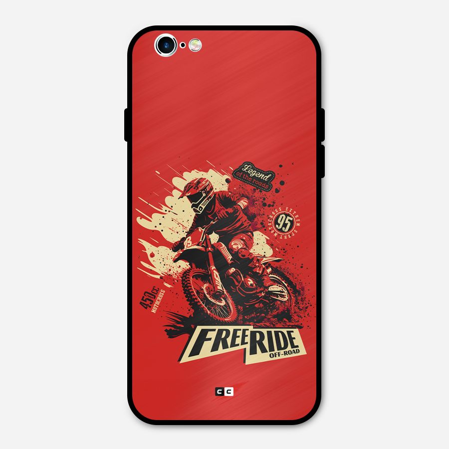 Free Ride Metal Back Case for iPhone 6 6s