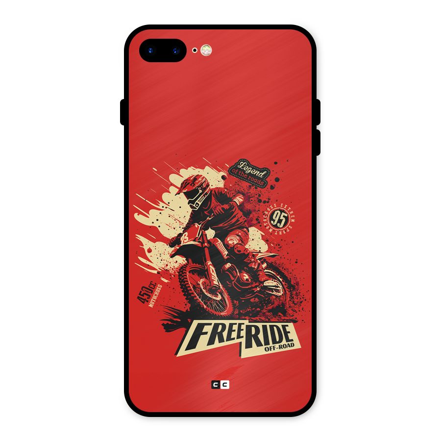 Free Ride Metal Back Case for iPhone 8 Plus