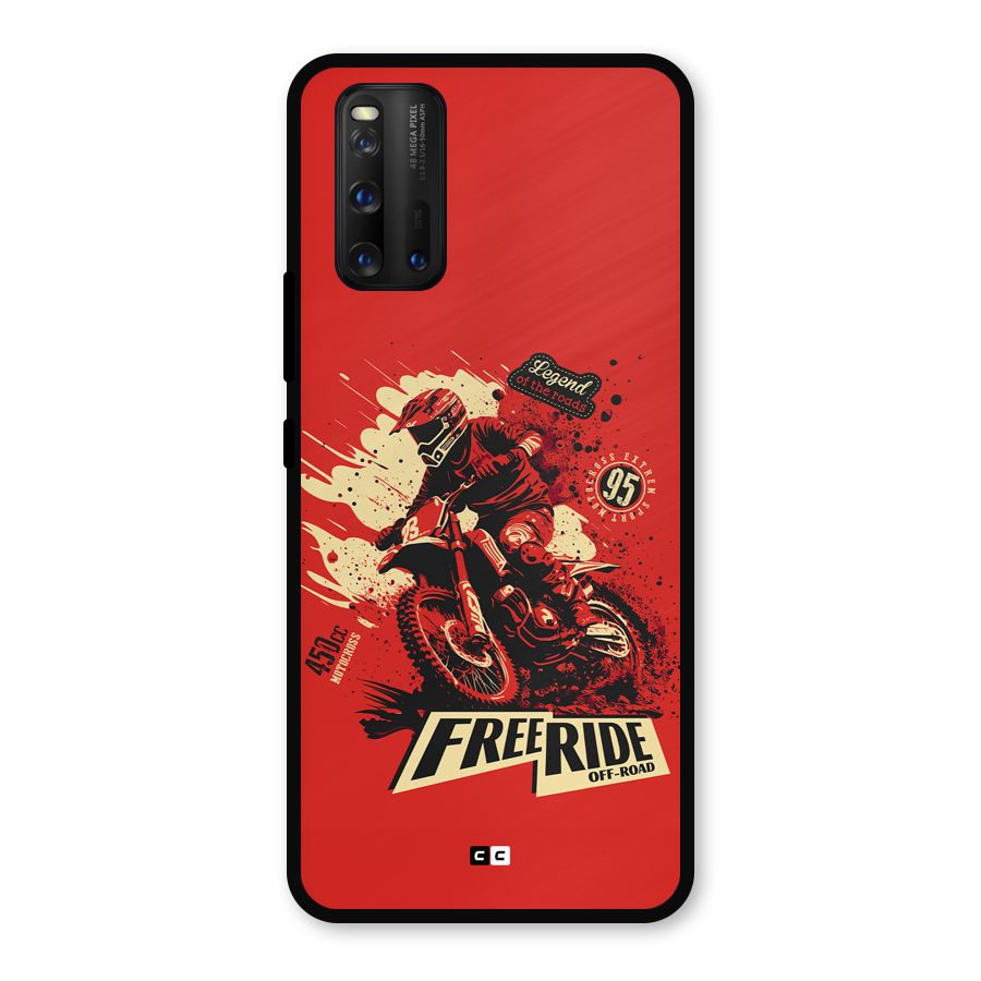 Free Ride Metal Back Case for iQOO 3
