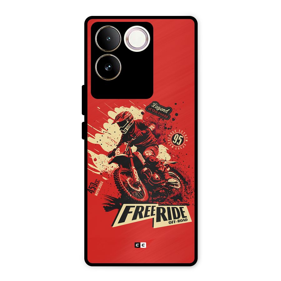 Free Ride Metal Back Case for iQOO Z7 Pro