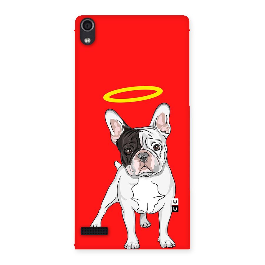 French Cute Angel Doggo Back Case for Ascend P6