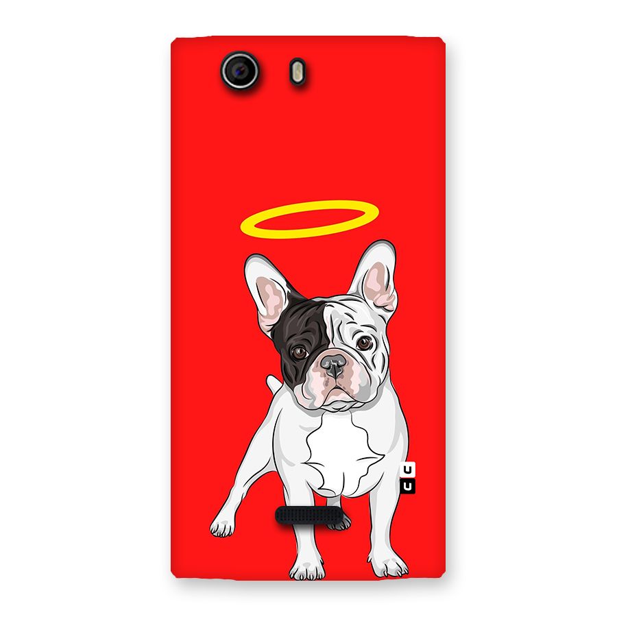 French Cute Angel Doggo Back Case for Canvas Nitro 2 E311