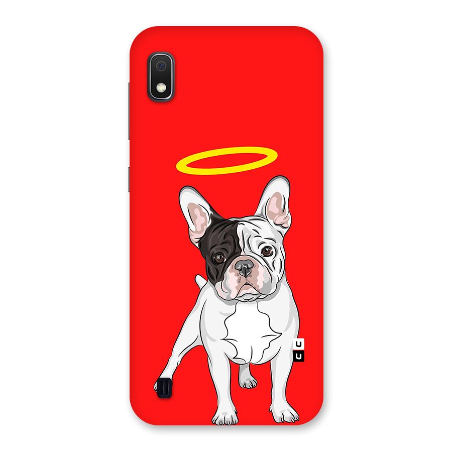 French Cute Angel Doggo Back Case for Galaxy A10