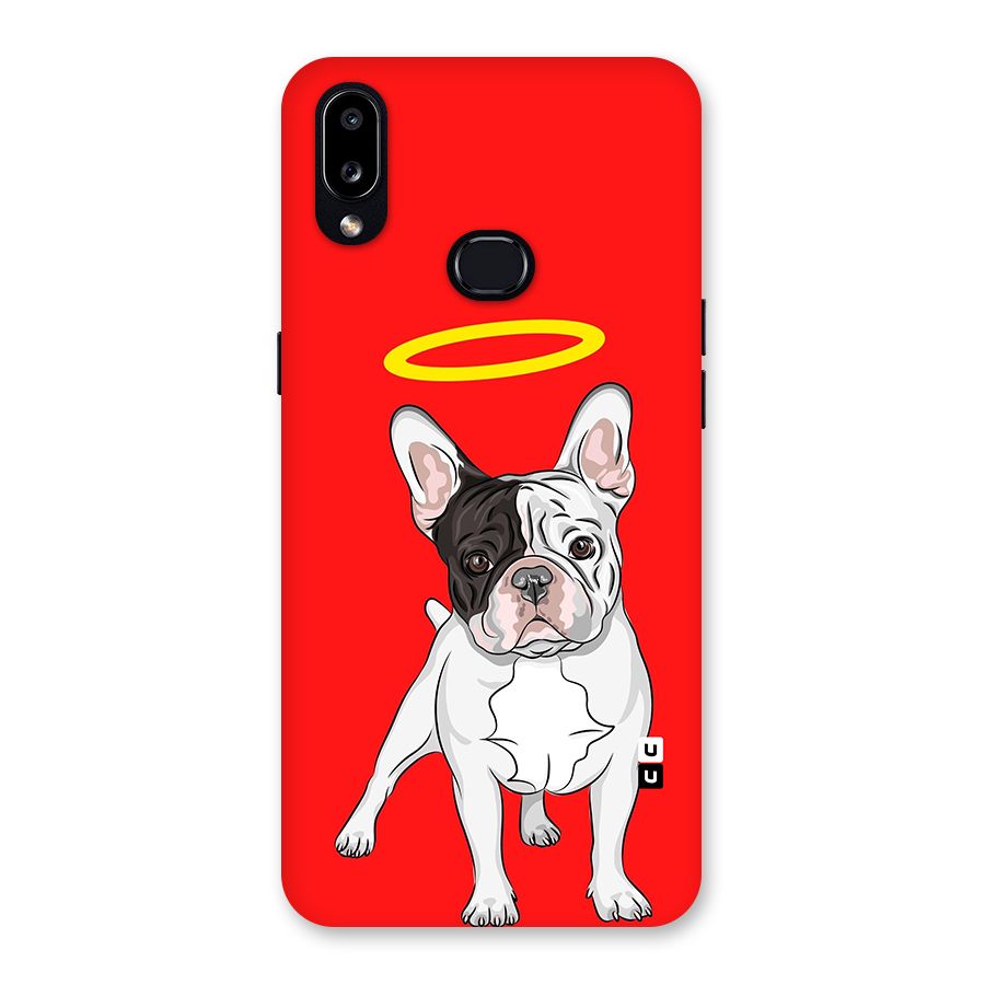 French Cute Angel Doggo Back Case for Galaxy A10s
