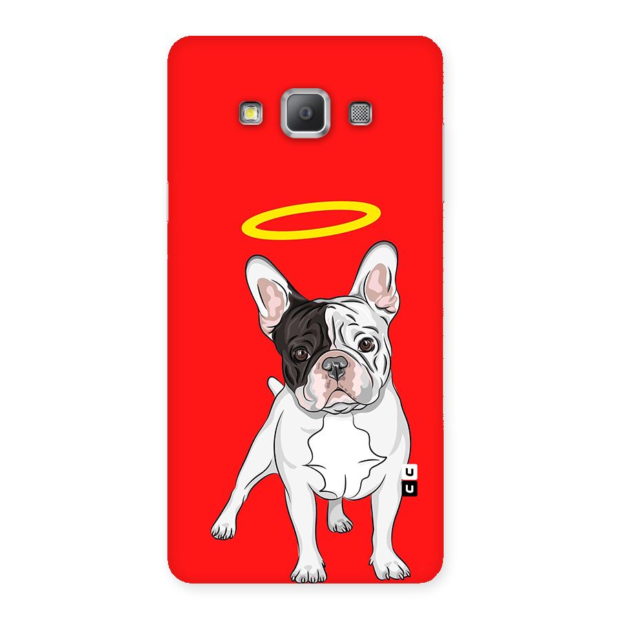 French Cute Angel Doggo Back Case for Galaxy A7