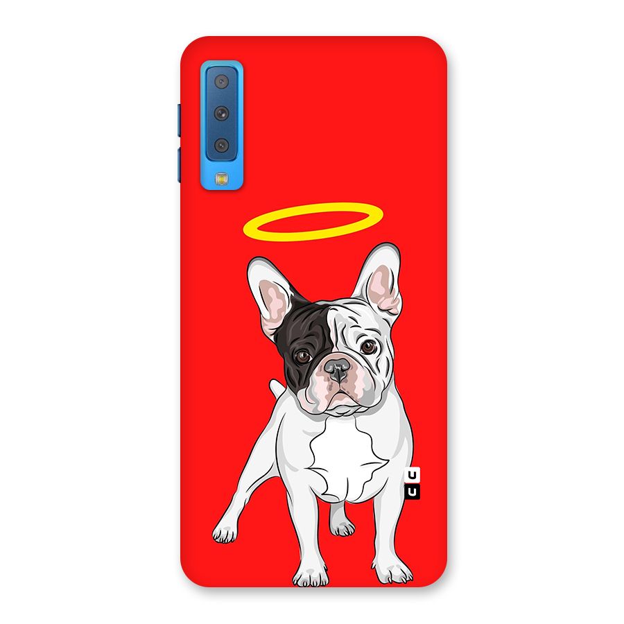 French Cute Angel Doggo Back Case for Galaxy A7 (2018)