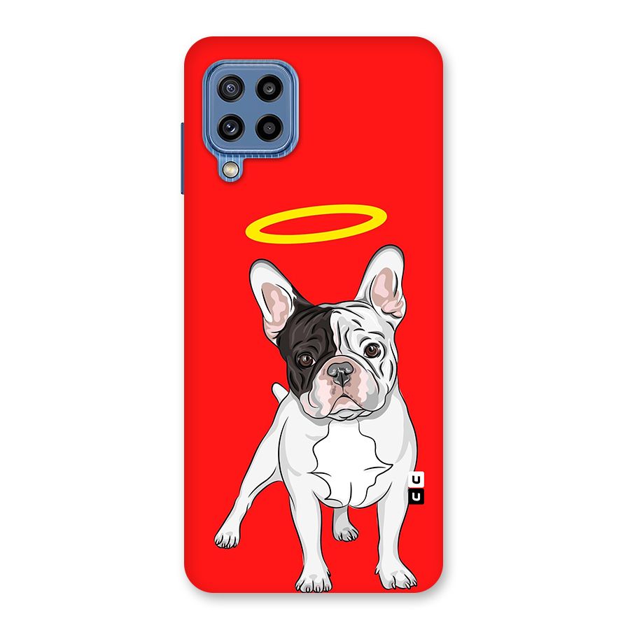 French Cute Angel Doggo Back Case for Galaxy M32
