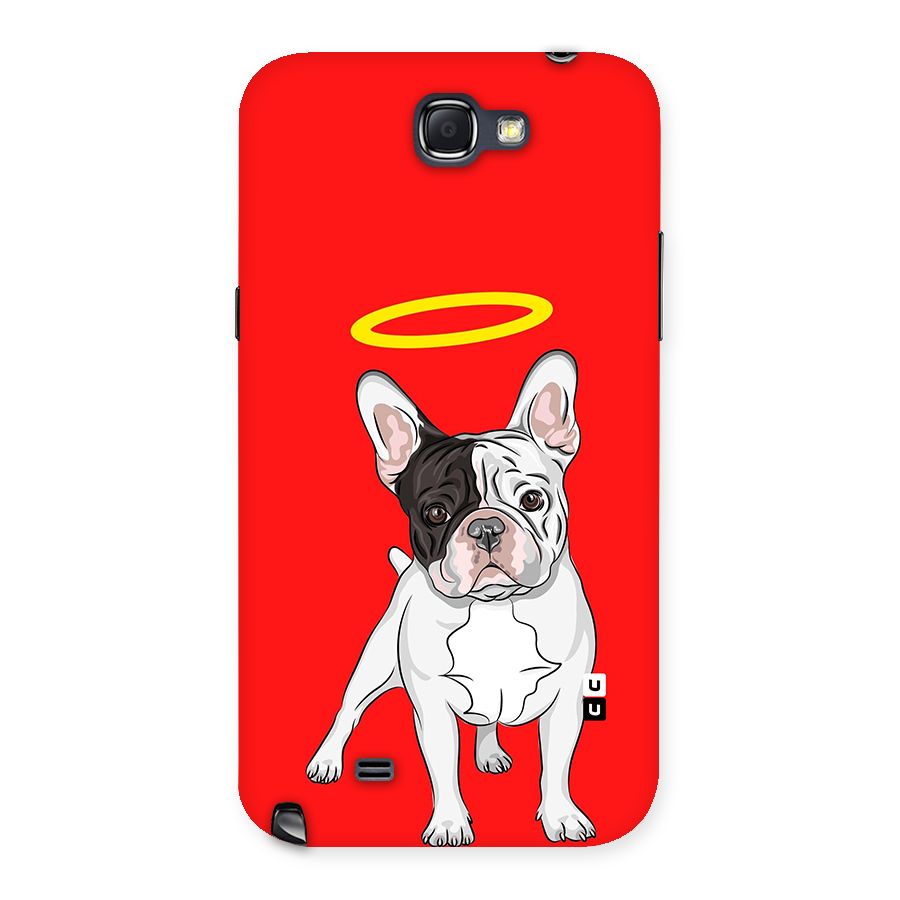 French Cute Angel Doggo Back Case for Galaxy Note 2