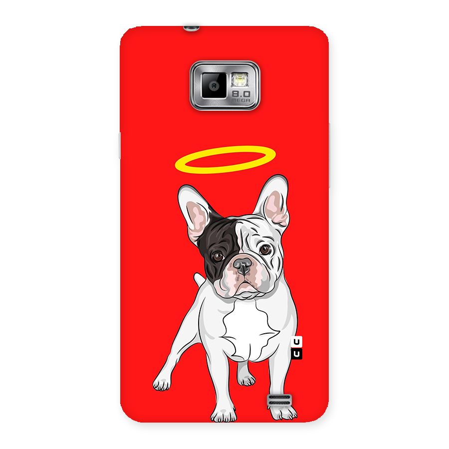 French Cute Angel Doggo Back Case for Galaxy S2