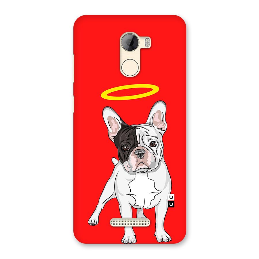 French Cute Angel Doggo Back Case for Gionee A1 LIte