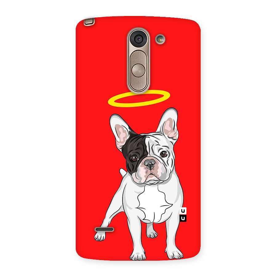 French Cute Angel Doggo Back Case for LG G3 Stylus