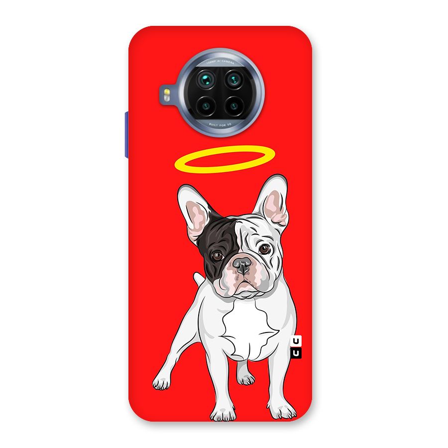 French Cute Angel Doggo Glass Back Case for Mi 10i