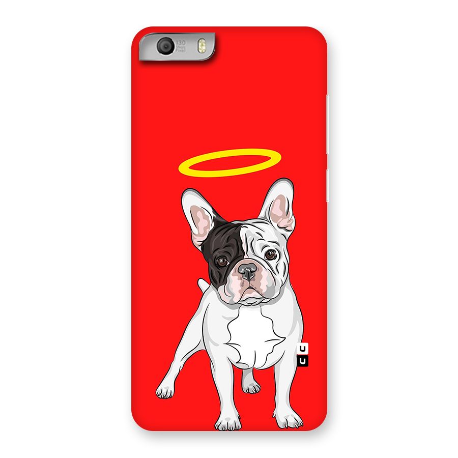 French Cute Angel Doggo Back Case for Micromax Canvas Knight 2
