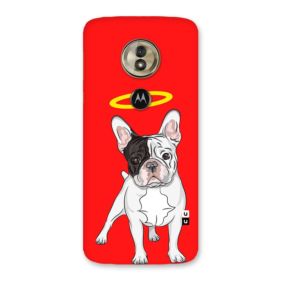 French Cute Angel Doggo Back Case for Moto G6 Play