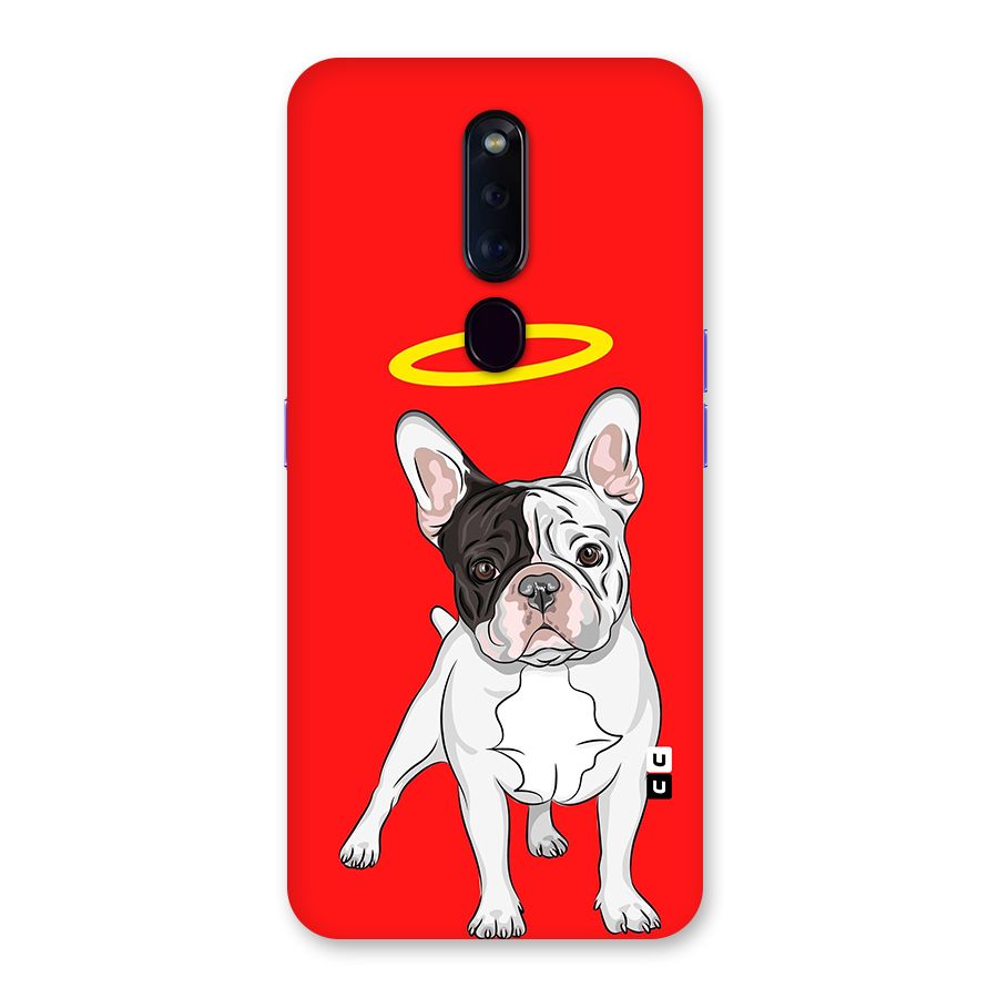 French Cute Angel Doggo Back Case for Oppo F11 Pro