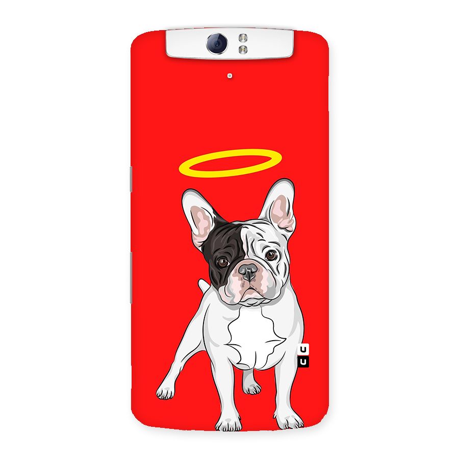 French Cute Angel Doggo Back Case for Oppo N1