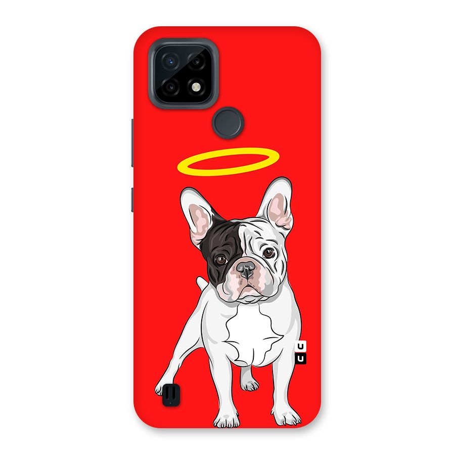 French Cute Angel Doggo Back Case for Realme C21