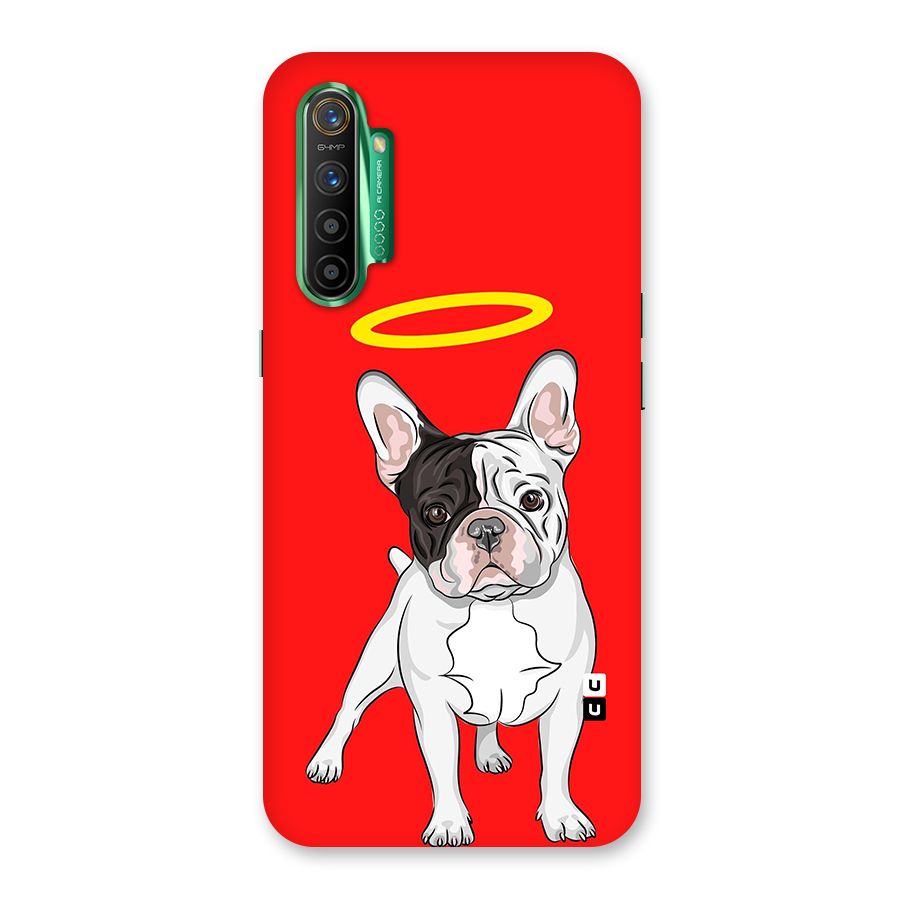 French Cute Angel Doggo Glass Back Case for Realme X2