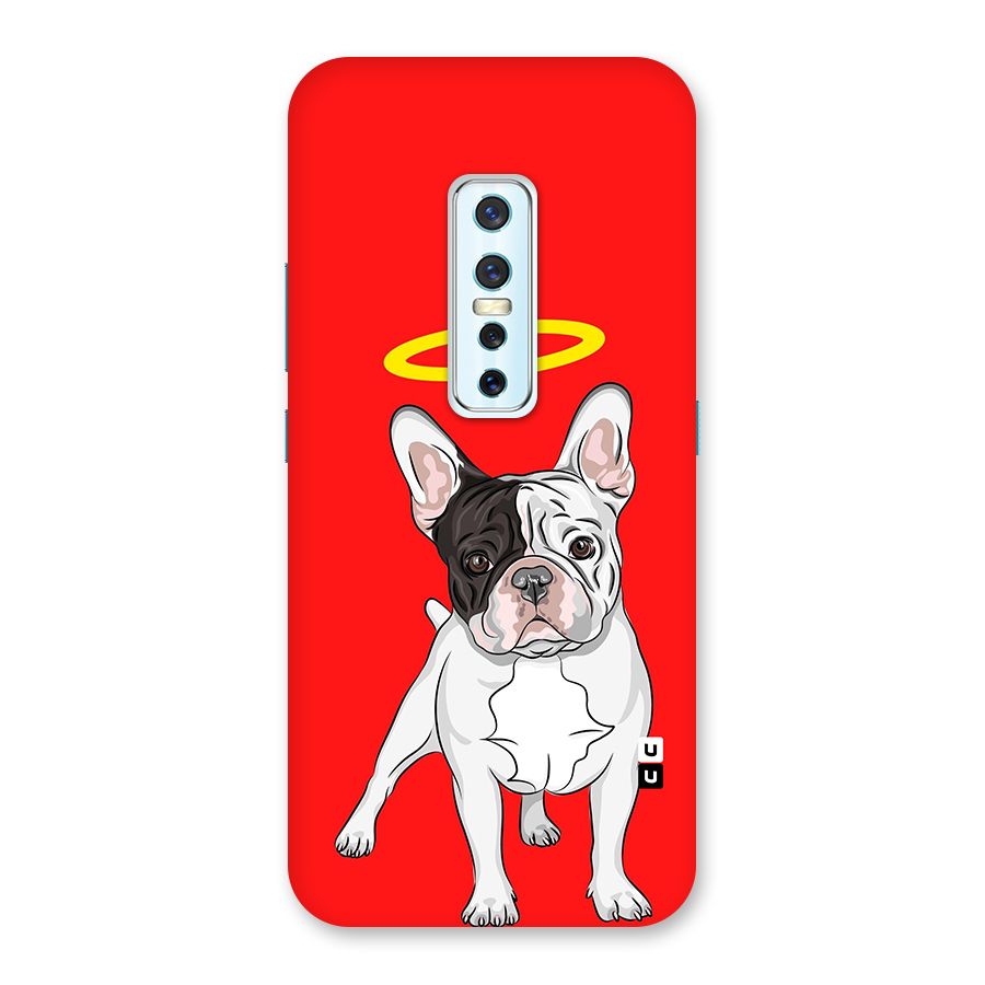 French Cute Angel Doggo Back Case for Vivo V17 Pro