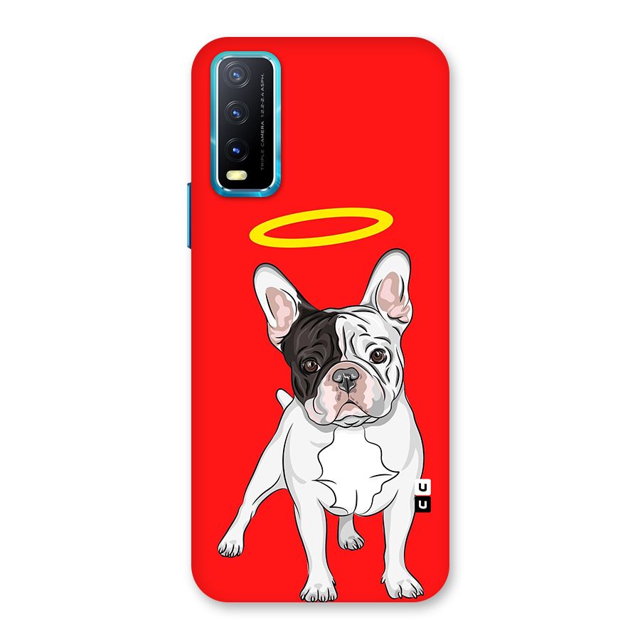 French Cute Angel Doggo Back Case for Vivo Y20G