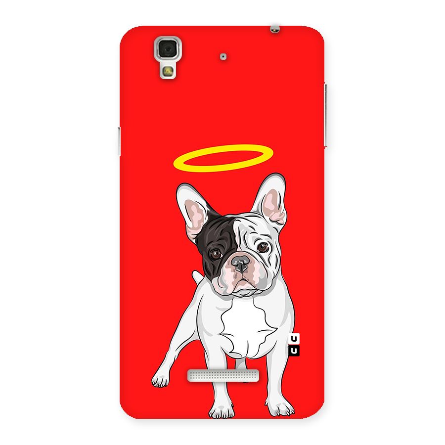 French Cute Angel Doggo Back Case for Yu Yureka