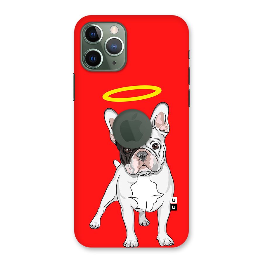 French Cute Angel Doggo Back Case for iPhone 11 Pro Logo  Cut