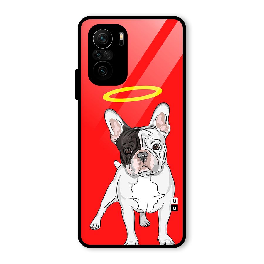 French Cute Angel Doggo Glass Back Case for Mi 11X Pro