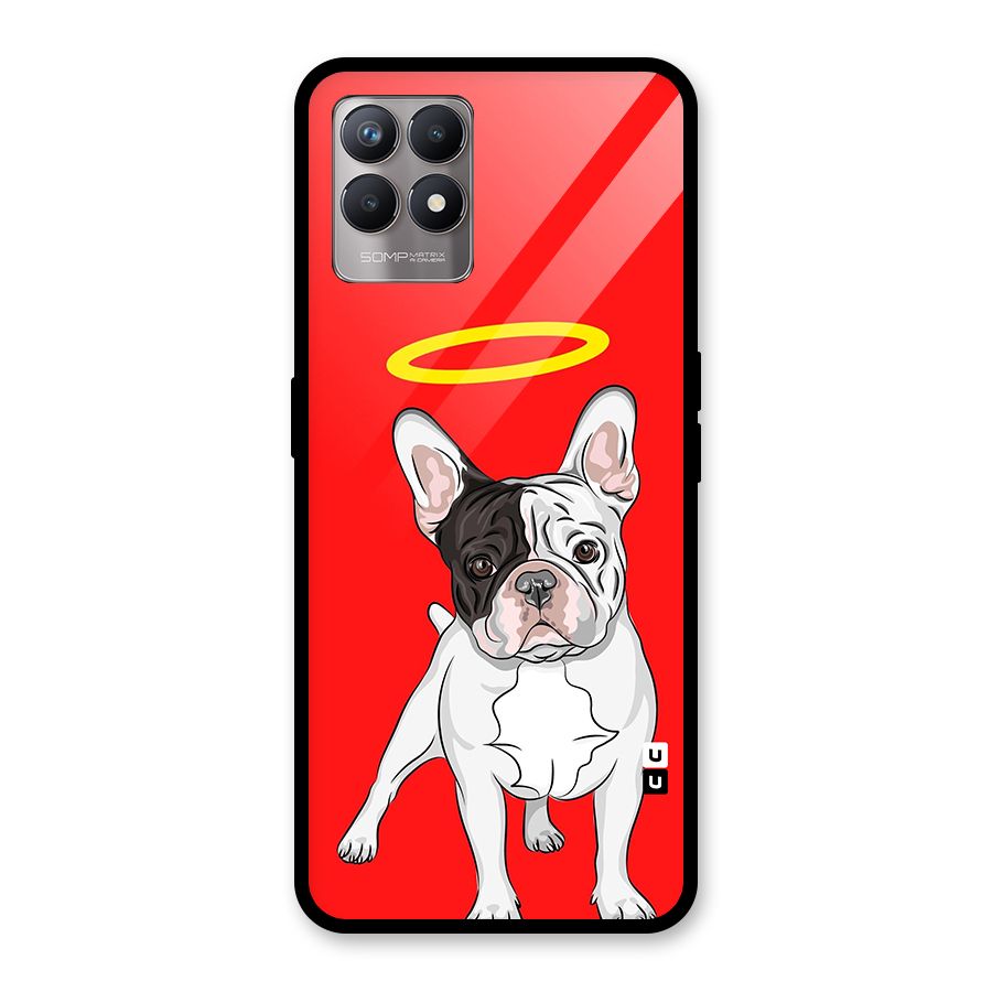 French Cute Angel Doggo Glass Back Case for Realme Narzo 50