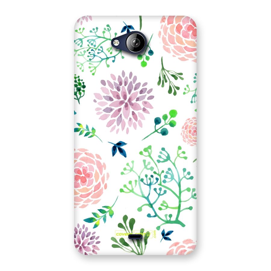 Fresh Floral Back Case for Canvas Play Q355