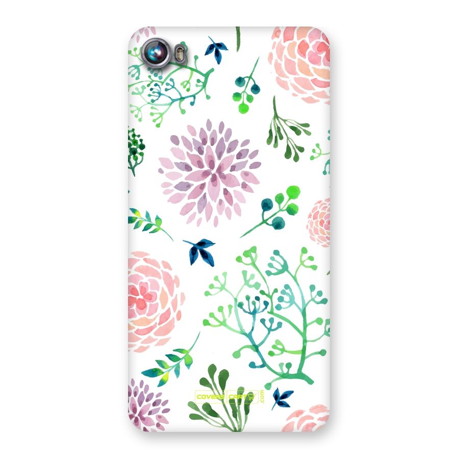 Fresh Floral Back Case for Micromax Canvas Fire 4 A107