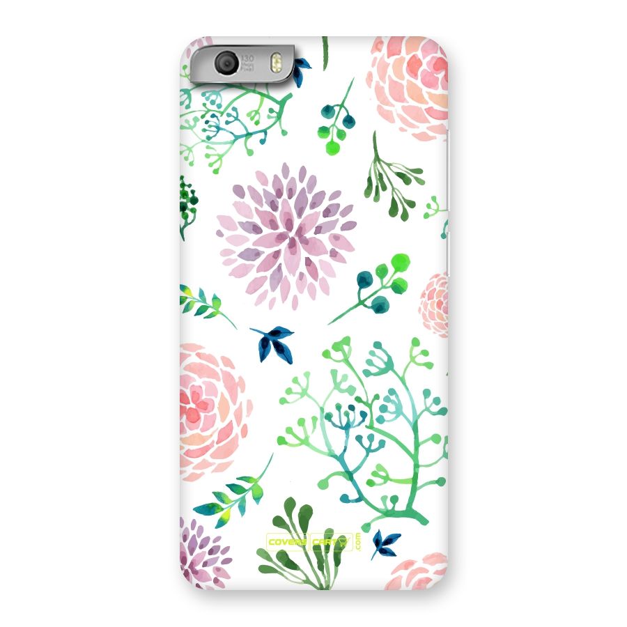 Fresh Floral Back Case for Micromax Canvas Knight 2