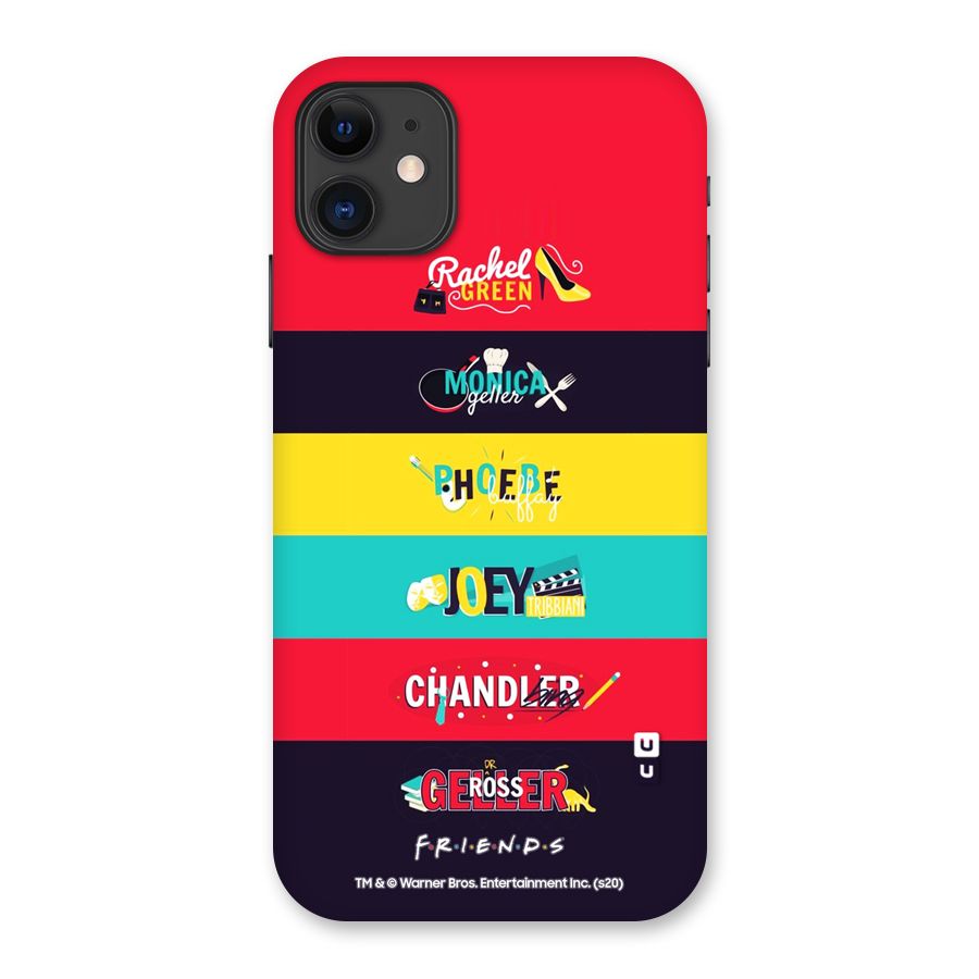 Friends Poster Art Glass Back Case for iPhone 11