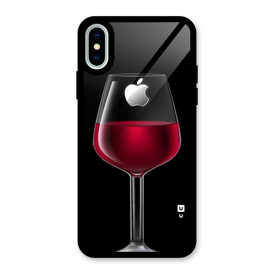 Fruit Printed Design Glass Back Case for iPhone XS
