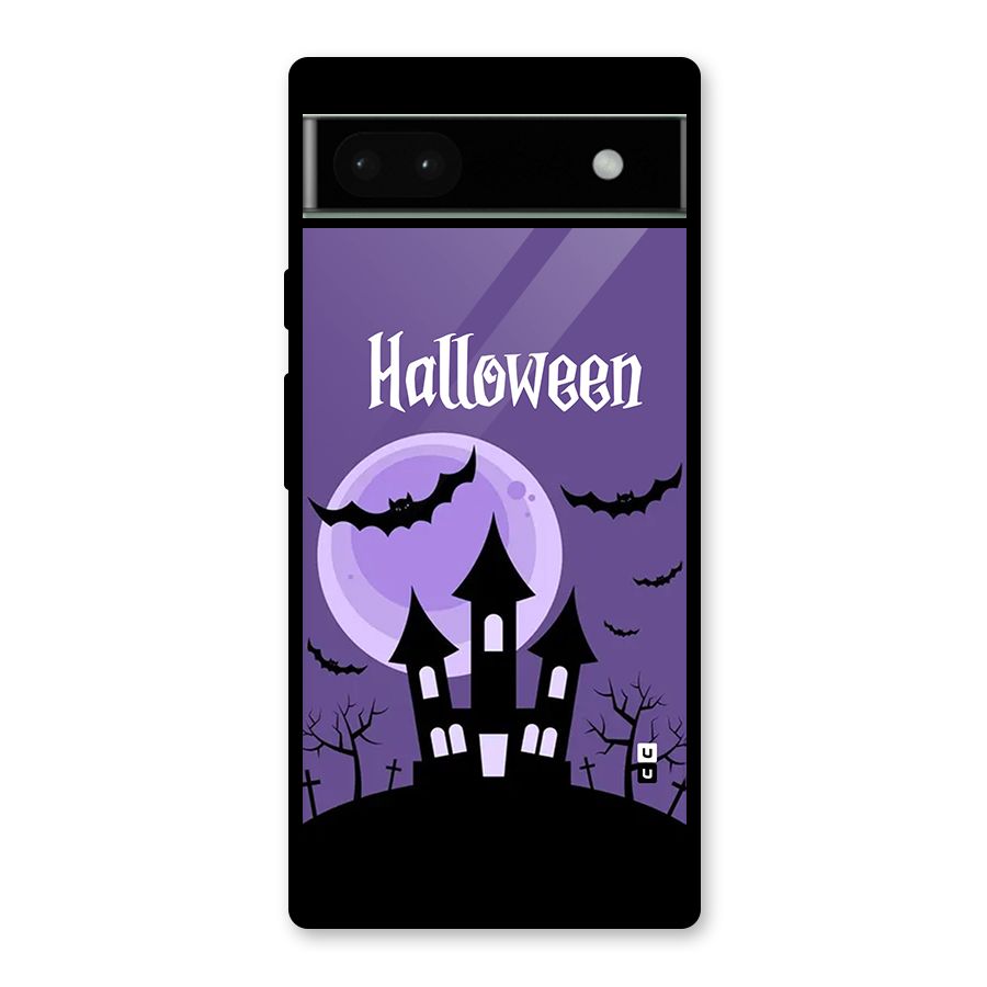 Fun Halloween Glass Back Case for Google Pixel 6a