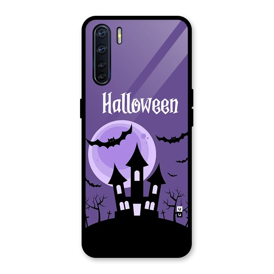 Fun Halloween Glass Back Case for Oppo F15