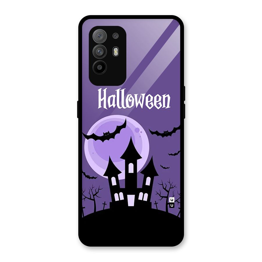Fun Halloween Glass Back Case for Oppo F19 Pro Plus 5G