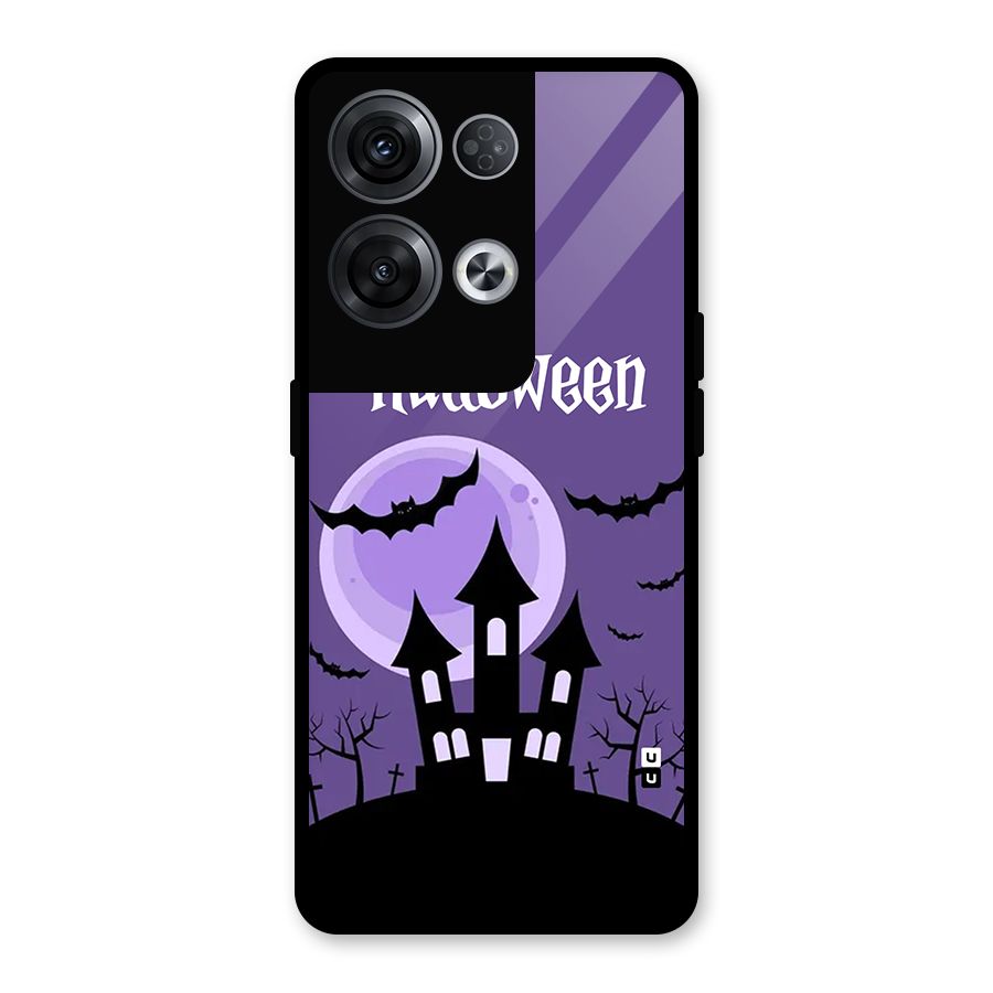 Fun Halloween Glass Back Case for Oppo Reno8 Pro 5G