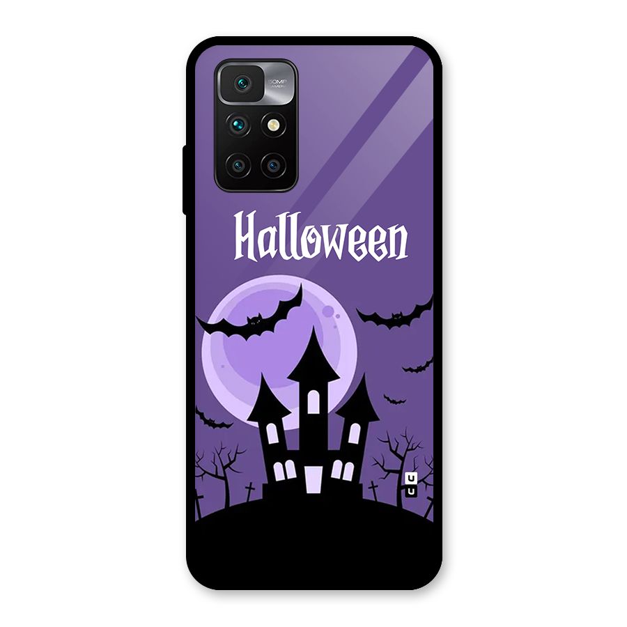 Fun Halloween Glass Back Case for Redmi 10 Prime