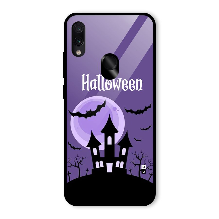 Fun Halloween Glass Back Case for Redmi Note 7 Pro