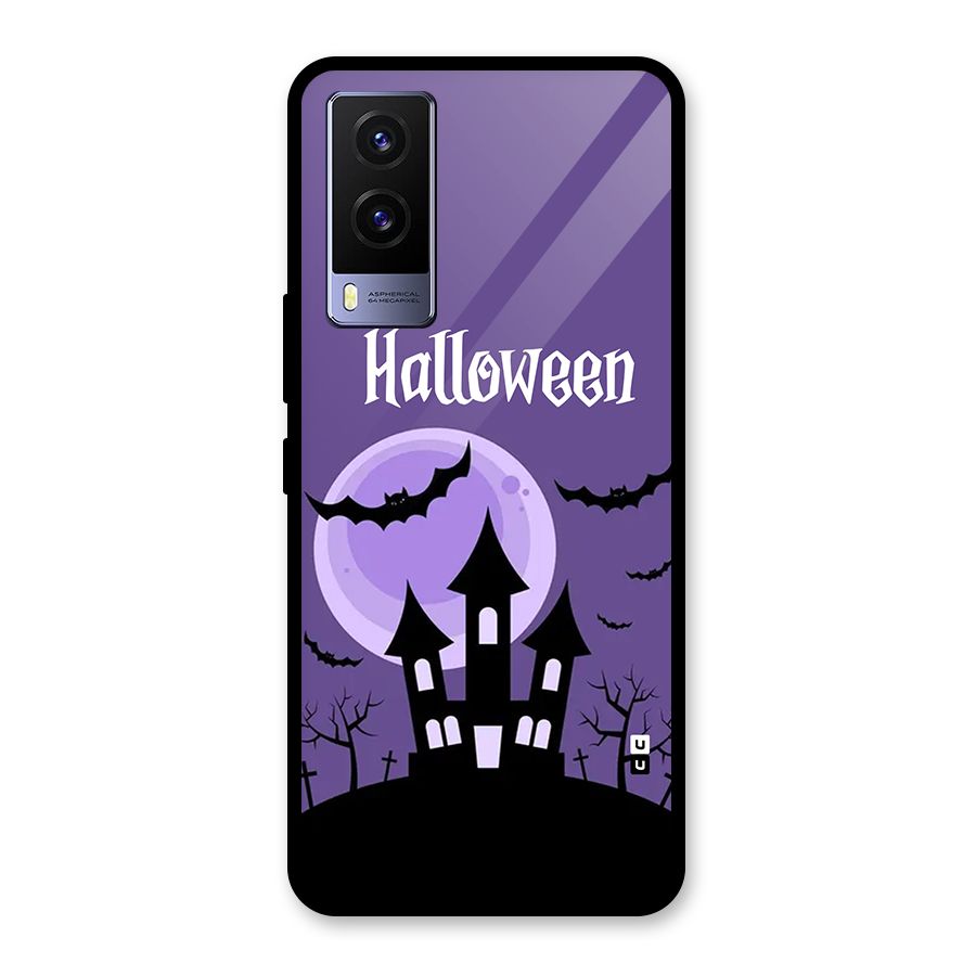 Fun Halloween Glass Back Case for Vivo V21e 5G
