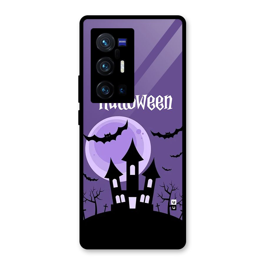 Fun Halloween Glass Back Case for Vivo X70 Pro Plus