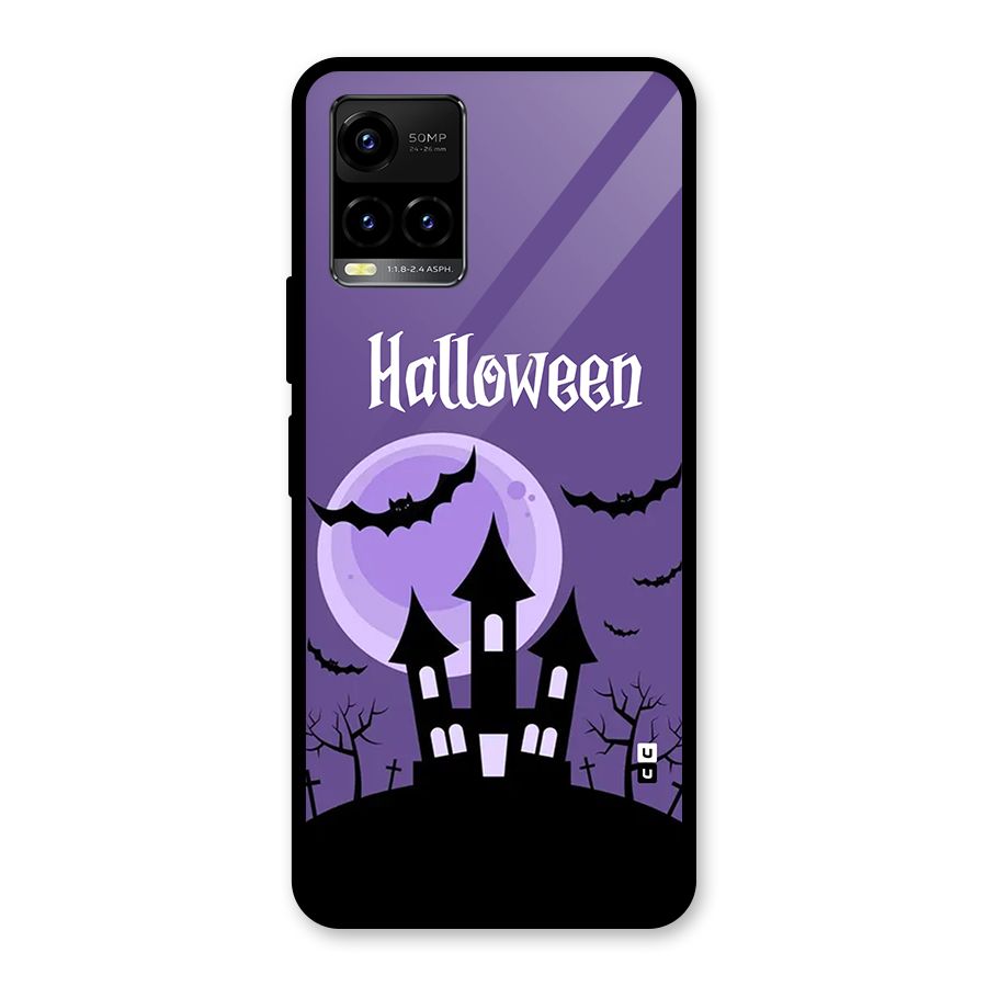 Fun Halloween Glass Back Case for Vivo Y33s