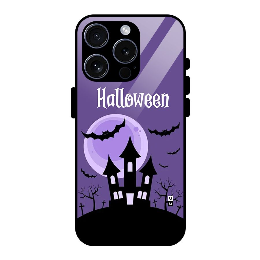 Fun Halloween Glass Back Case for iPhone 15 Pro