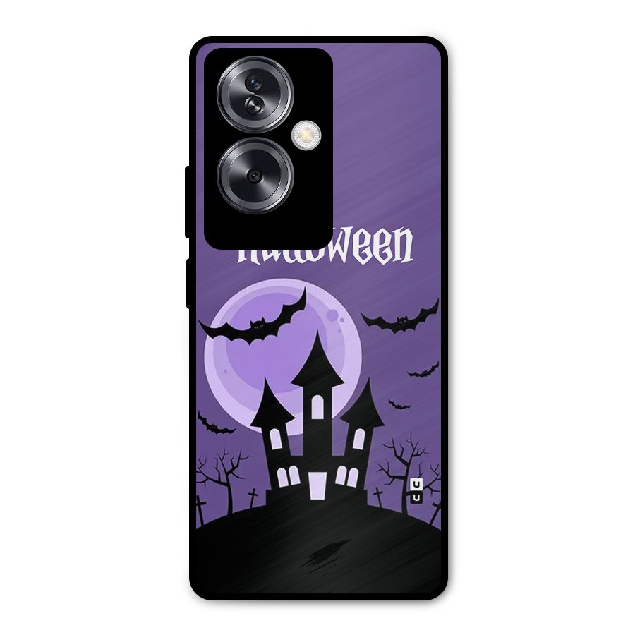 Fun Halloween Metal Back Case for Oppo A79 5G