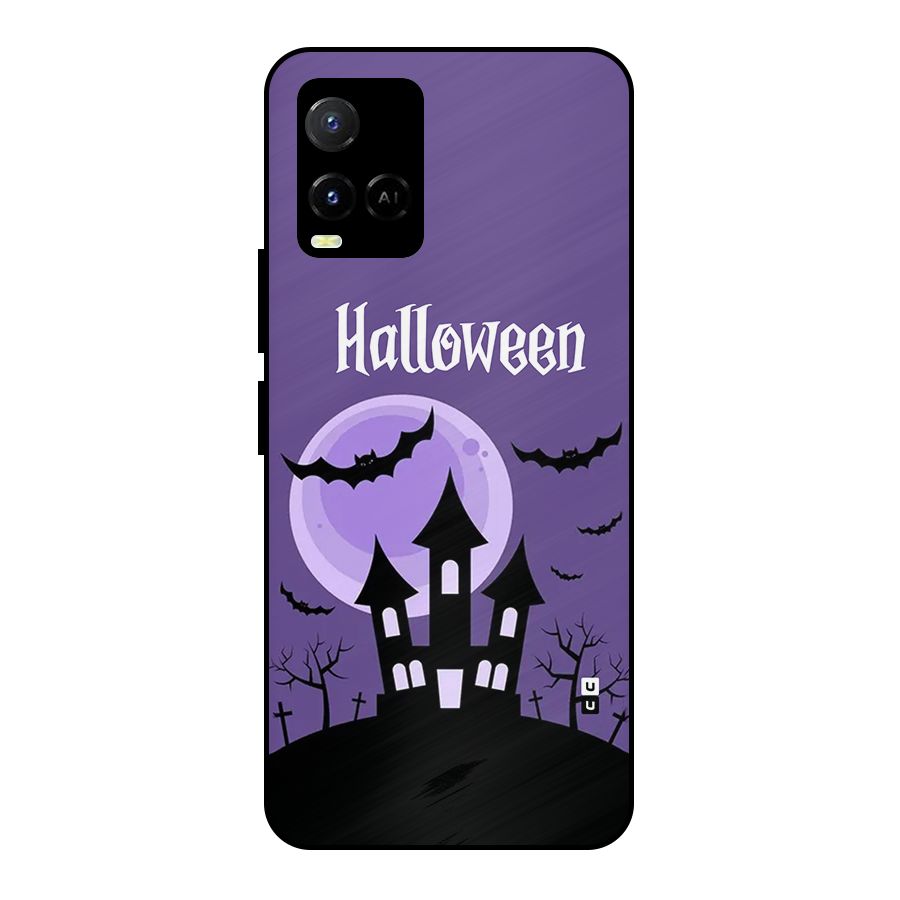 Fun Halloween Metal Back Case for Vivo Y21G