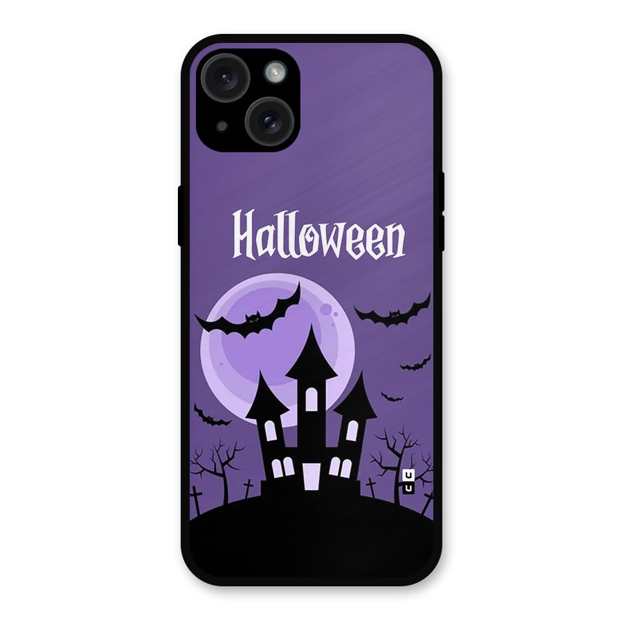 Fun Halloween Metal Back Case for iPhone 15 Plus