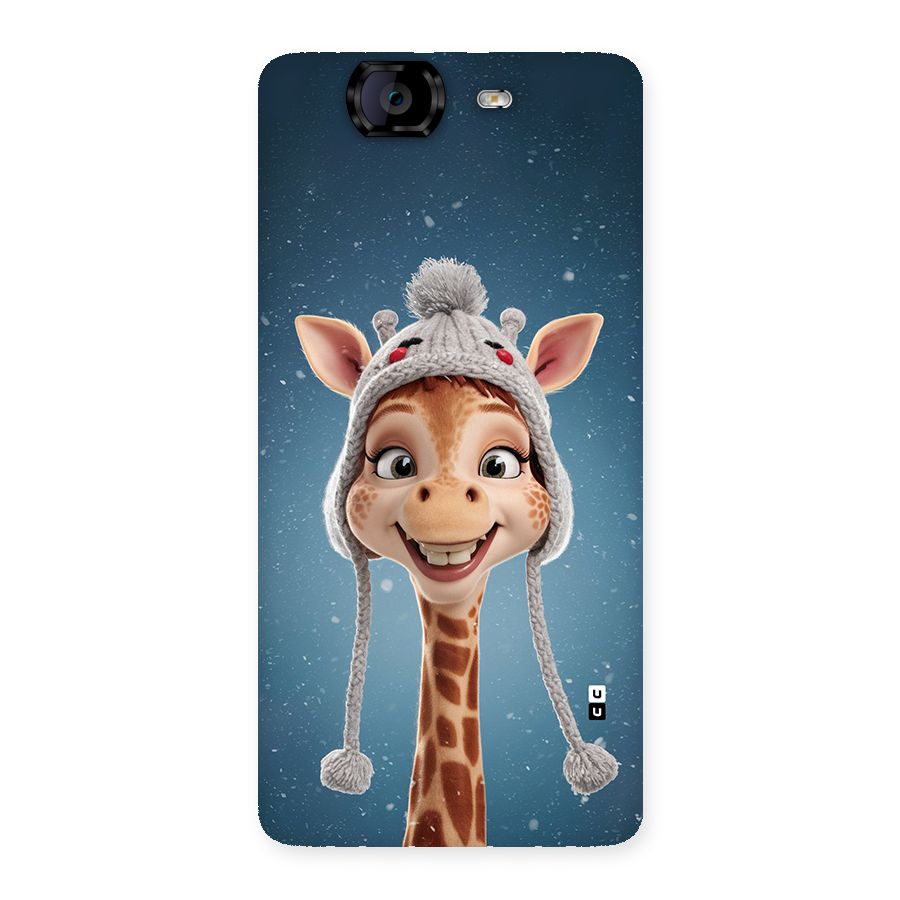 Funny Giraffe Back Case for Canvas Knight A350