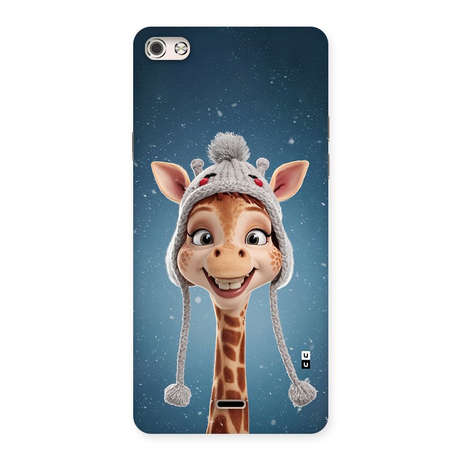 Funny Giraffe Back Case for Canvas Silver 5