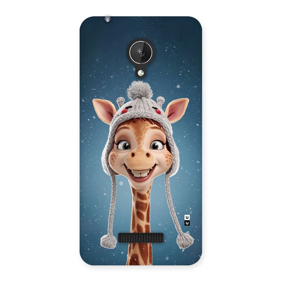 Funny Giraffe Back Case for Canvas Spark Q380