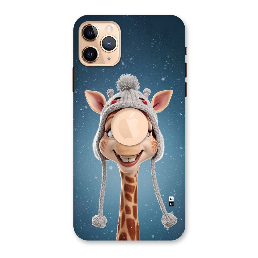 Funny Giraffe Back Case for iPhone 11 Pro Max Logo Cut